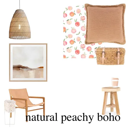 Natural Peachy Boho Interior Design Mood Board by Design2022 on Style Sourcebook