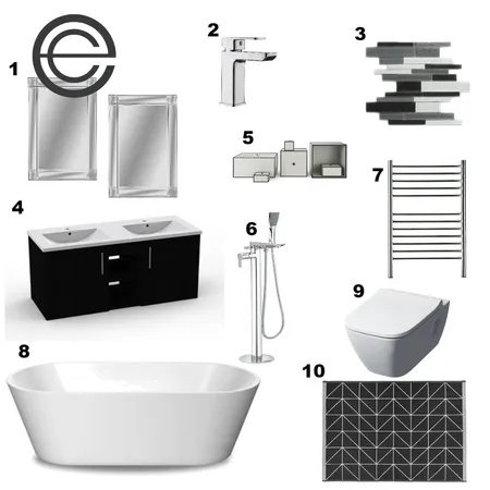 BATHROOM Interior Design Mood Board by Zamazulu on Style Sourcebook