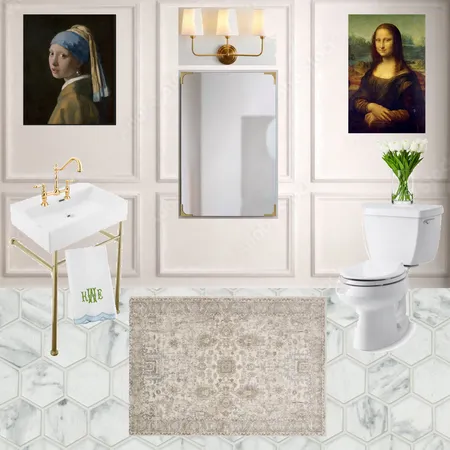 Downstairs Half Bath Interior Design Mood Board by Hayley Knifley on Style Sourcebook