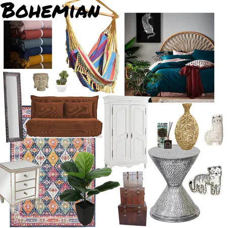 bohemian Interior Design Mood Board by Jaz4321 on Style Sourcebook