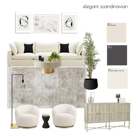 Elegant Scandinavian Interior Design Mood Board by Kalyn Berg on Style Sourcebook