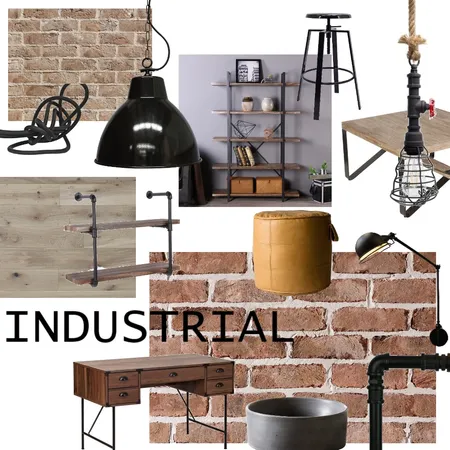 Industrial Interior Design Mood Board by eloisesmith on Style Sourcebook