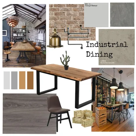 Industrial - IDI Module 3 Interior Design Mood Board by Tallieleon001 on Style Sourcebook