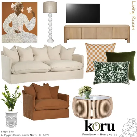 Steph Bale - Lounge Room Green Interior Design Mood Board by bronteskaines on Style Sourcebook