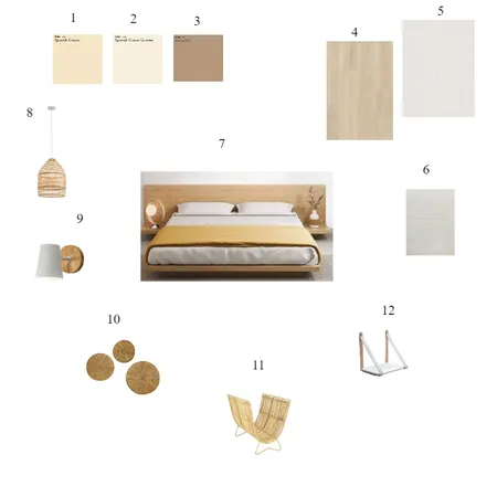 Japandi bedroom Interior Design Mood Board by perlin on Style Sourcebook