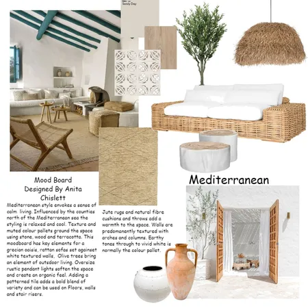 Mediterranean Style Interior Design Mood Board by Anita Chislett on Style Sourcebook