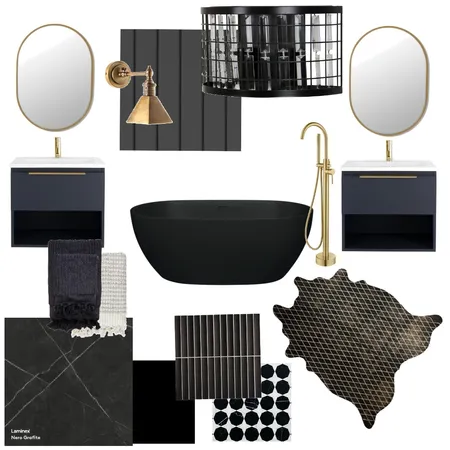 Black modern Interior Design Mood Board by sarabrawley74 on Style Sourcebook