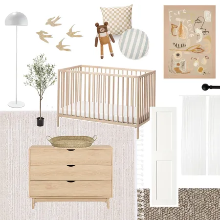 Gender Neutral Nursery Interior Design Mood Board by kiralee on Style Sourcebook