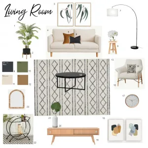 Living room - styling Interior Design Mood Board by carwal on Style Sourcebook