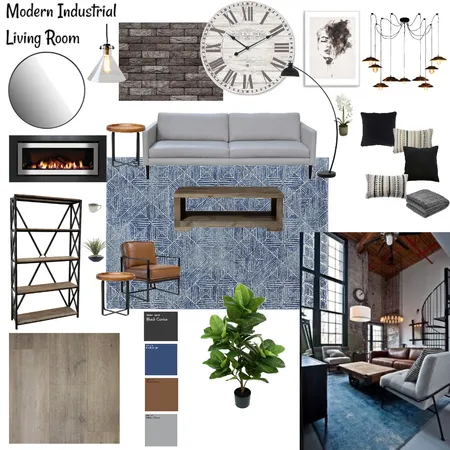 Industrial living space Interior Design Mood Board by Valmarie Pratten on Style Sourcebook