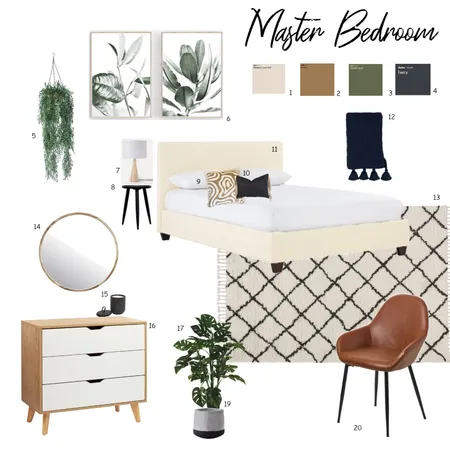 Master bedroom - styling Interior Design Mood Board by carwal on Style Sourcebook