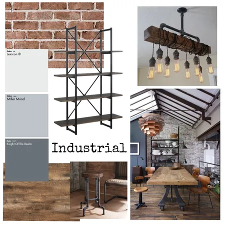 Industrial IDI Module 3 Interior Design Mood Board by Tallieleon001 on Style Sourcebook