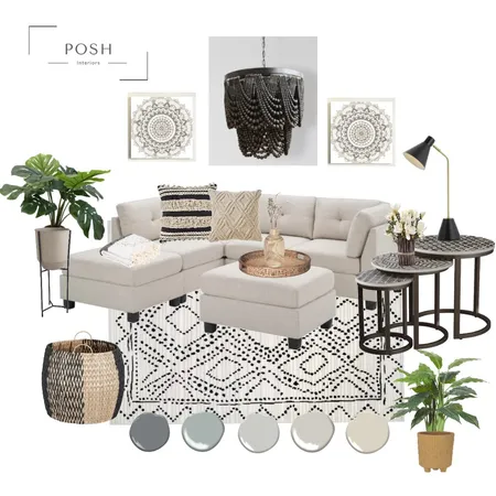 Rustic Boho Chic Interior Design Mood Board by J|A Designs on Style Sourcebook