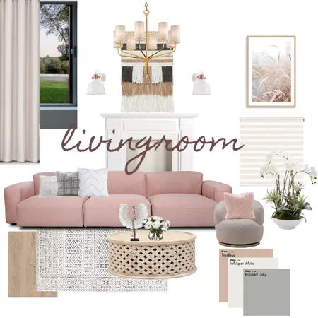 living room  mood Interior Design Mood Board by murphy on Style Sourcebook