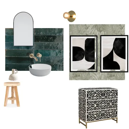 Tropical Mediterranean Bathroom Interior Design Mood Board by Atalya Yeshayahu on Style Sourcebook