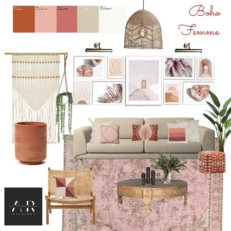 Boho Femme Interior Design Mood Board by Alexander Rose Interiors on Style Sourcebook