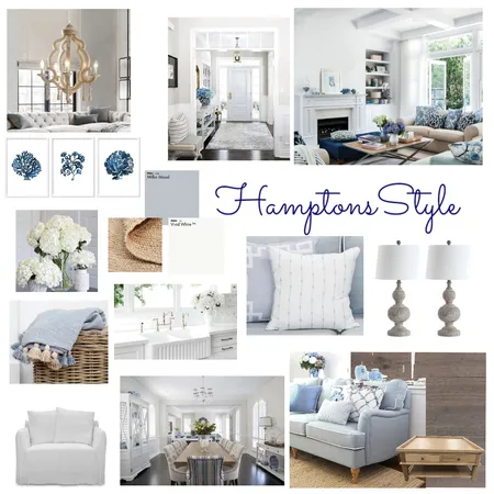 Hamptons Style Interior Design Mood Board by Home at Elm on Style Sourcebook
