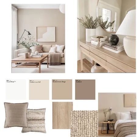 Module 6 monochromatic beige Interior Design Mood Board by Danielahomedesign on Style Sourcebook