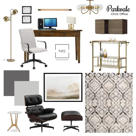 Parkvale - Chris' Office Interior Design Mood Board by Nis Interiors on Style Sourcebook