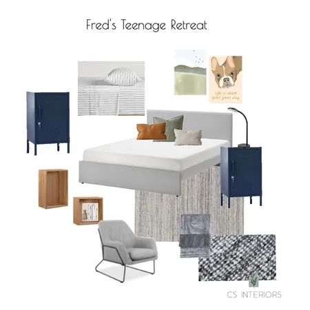 Fred's Teenage Retreat Interior Design Mood Board by CSInteriors on Style Sourcebook