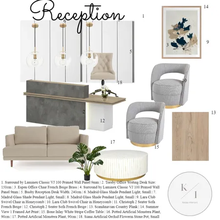 Law Office Reception Interior Design Mood Board by Kesaa Interiors on Style Sourcebook