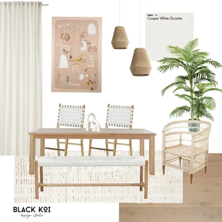 Mod 9 - Dining Room Interior Design Mood Board by Black Koi Design Studio on Style Sourcebook