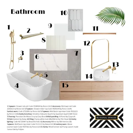 Modern Coastal Bathroom Interior Design Mood Board by kathleen.jenkinson on Style Sourcebook