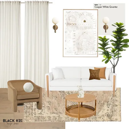 Mod 9 - Living Room Interior Design Mood Board by Black Koi Design Studio on Style Sourcebook