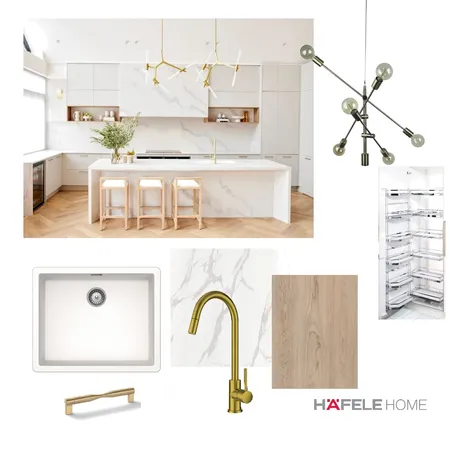 White kitchen Interior Design Mood Board by Häfele Home on Style Sourcebook