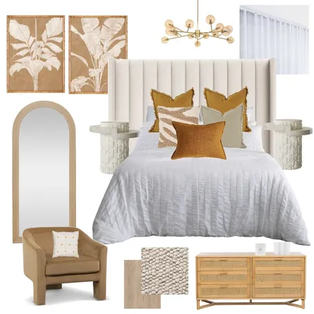 Bedroom with texture Interior Design Mood Board by Masie Interiors on Style Sourcebook