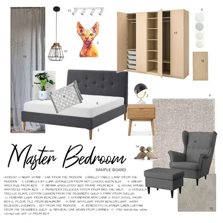 M.BEDROOM DEE Interior Design Mood Board by sukanyabbrj on Style Sourcebook