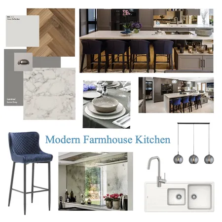 Modern Farmhouse Kitchen Interior Design Mood Board by ElenaLaslettShaw on Style Sourcebook