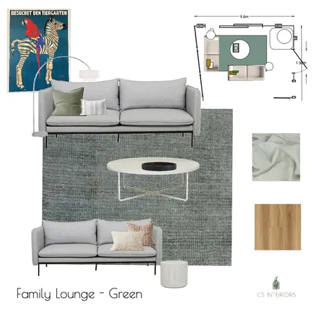 Swantje- Family Lounge Green Interior Design Mood Board by CSInteriors on Style Sourcebook