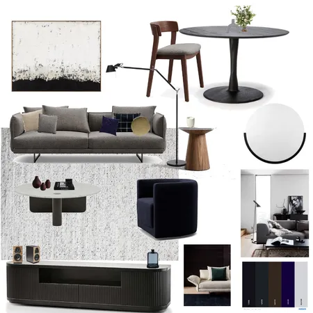 Reece Heald | Living Room | v1 Interior Design Mood Board by Corey James Interiors on Style Sourcebook