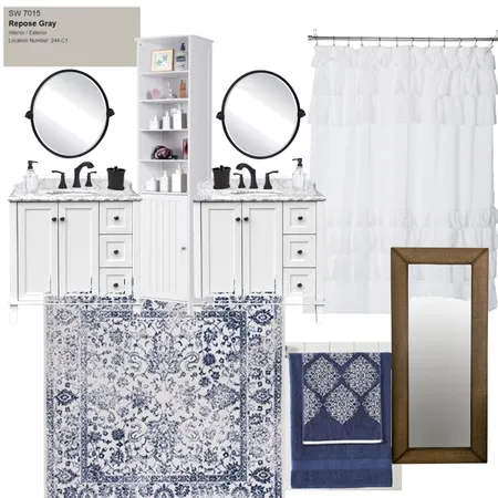 Master Bathroom Round Interior Design Mood Board by Interior Comfort on Style Sourcebook