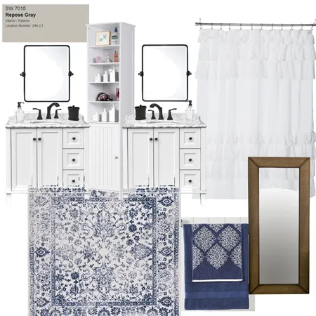 Master Bathroom Square Interior Design Mood Board by Interior Comfort on Style Sourcebook