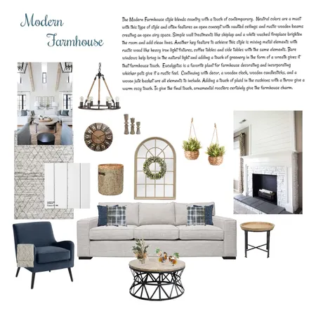 Modern Farmhouse Interior Design Mood Board by Serenity Designs on Style Sourcebook
