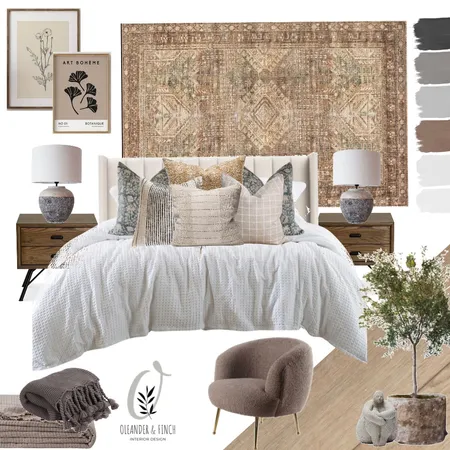 Lennox Master Bedroom _ Sandringham Interior Design Mood Board by Oleander & Finch Interiors on Style Sourcebook