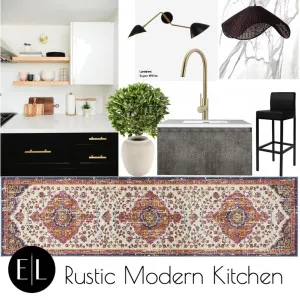 Rustic Modern Kitchen Interior Design Mood Board by E.LUX Design on Style Sourcebook