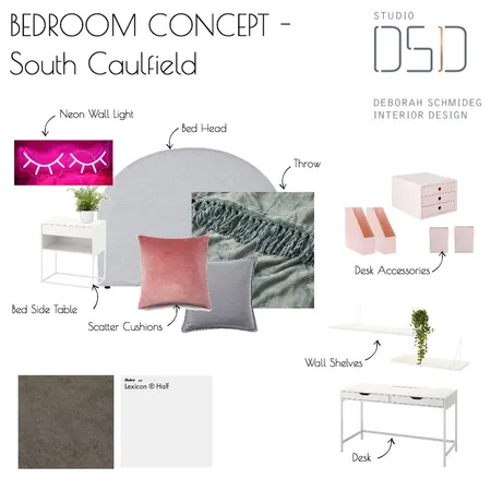Bedroom Moodboard Interior Design Mood Board by Debschmideg on Style Sourcebook