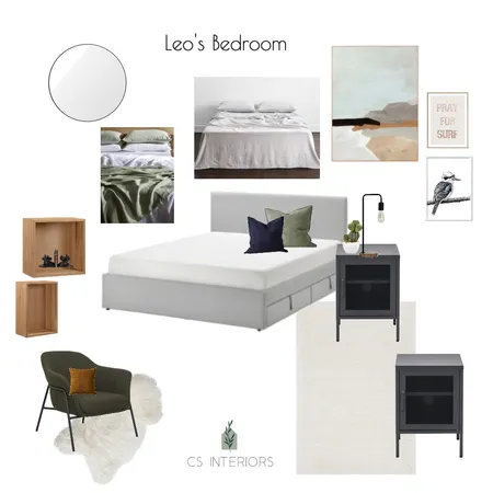 Leo's Bedroom Interior Design Mood Board by CSInteriors on Style Sourcebook