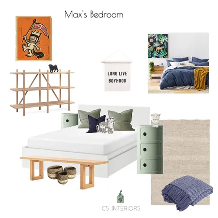 Max's Bedroom Interior Design Mood Board by CSInteriors on Style Sourcebook