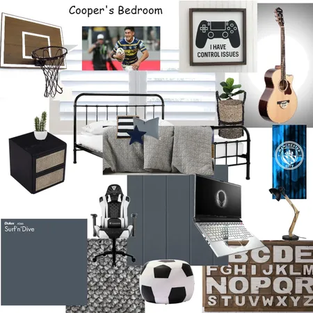 Coopers Bedroom Interior Design Mood Board by CarissaBrown on Style Sourcebook