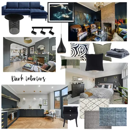 Interior trend- dark interiors Interior Design Mood Board by Ciara Price on Style Sourcebook