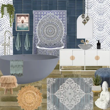 Moroccan bathroom Interior Design Mood Board by sarabrawley74 on Style Sourcebook