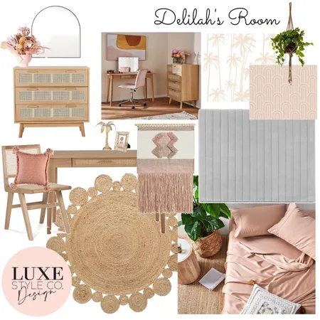 Delilah's Room - Contemporary BOHO Interior Design Mood Board by Luxe Style Co. on Style Sourcebook