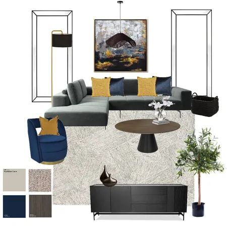 Urban Living Room Interior Design Mood Board by celeste on Style Sourcebook