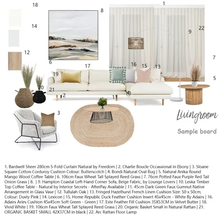 living Interior Design Mood Board by AIMEEZHANG on Style Sourcebook