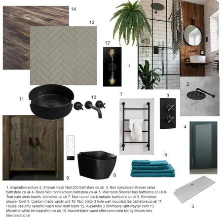 Rustic urban bathroom Interior Design Mood Board by robertadifa1 on Style Sourcebook