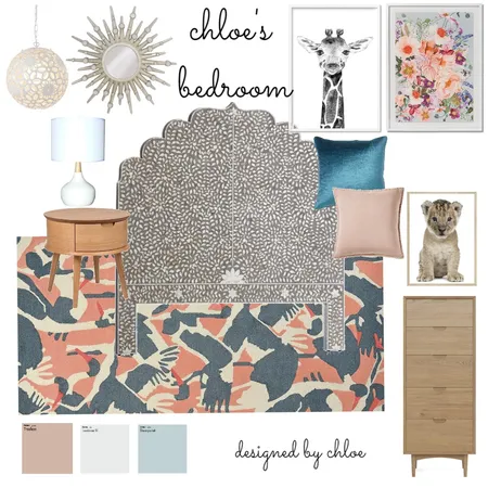 Chloe's Bedroom Design Interior Design Mood Board by Lisa Hunter Interiors on Style Sourcebook